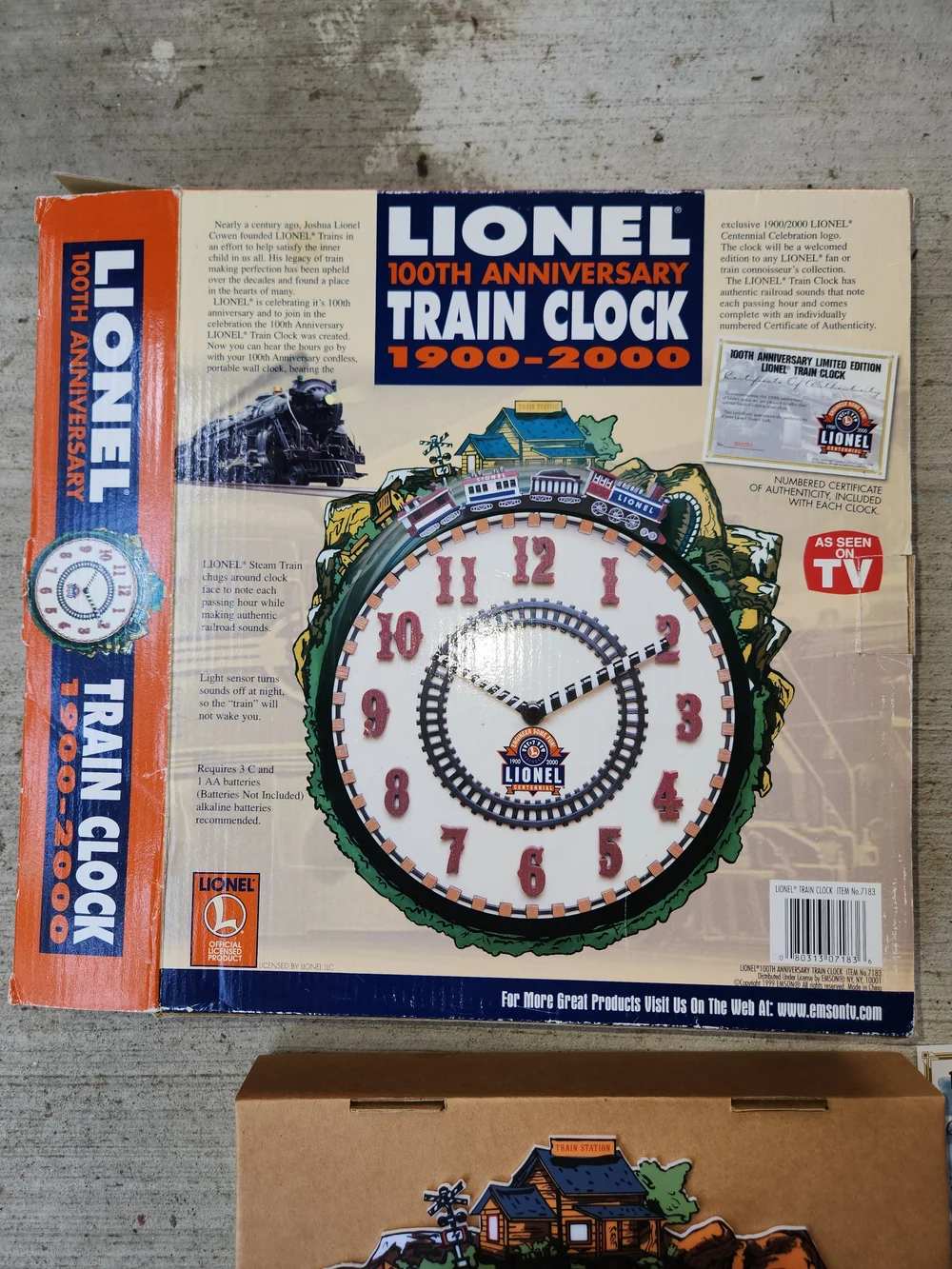 Lionel 100th Anniversary Animated Train Wall Clock NEW